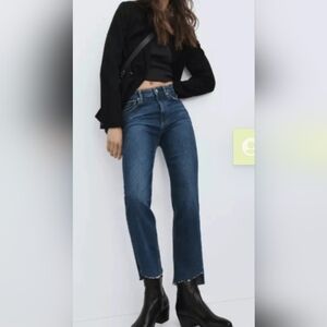 Rag & Bone Harlow Mid-Rise Straight Jeans in Marine, Women’s 27 NWOT